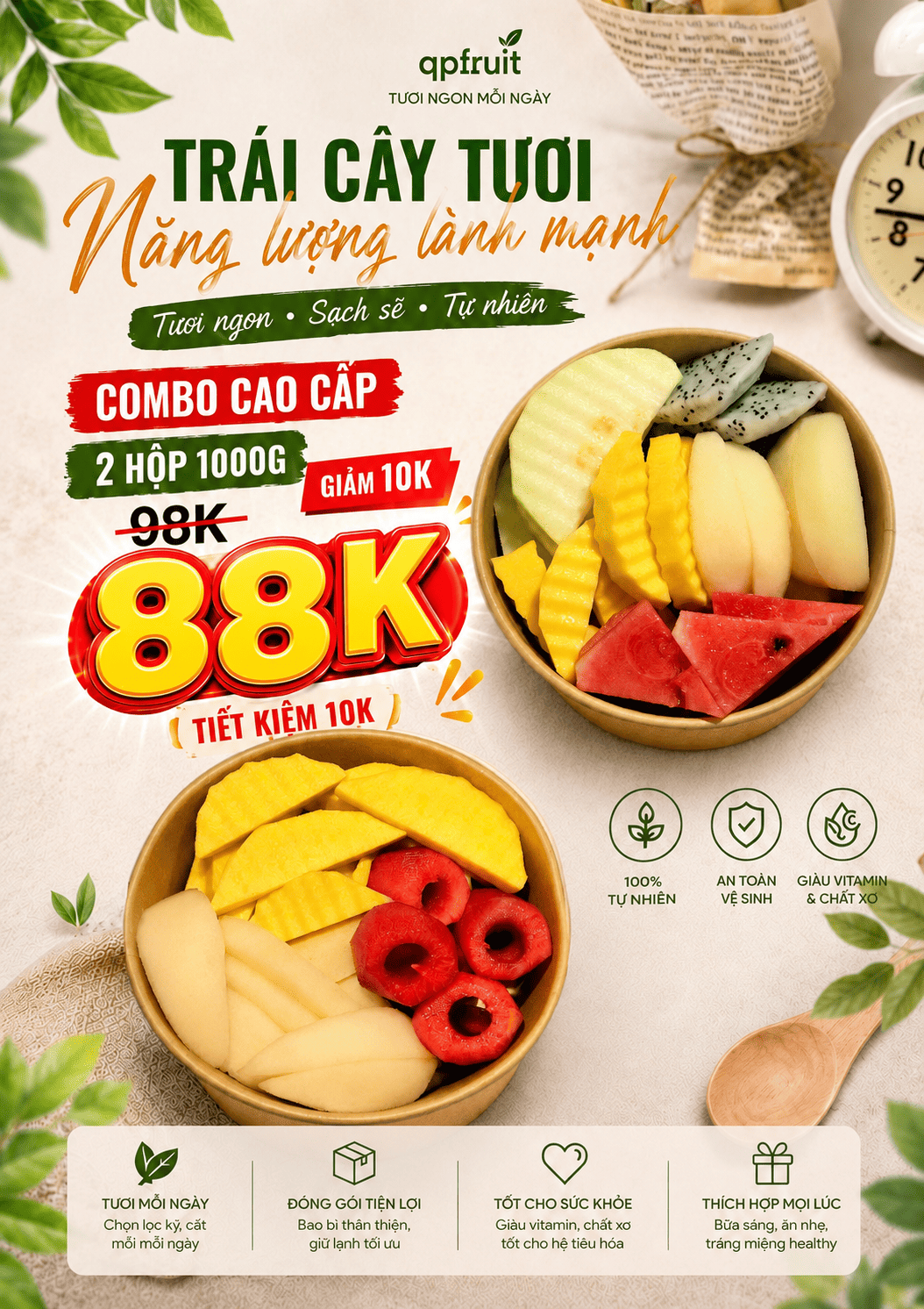 Combo cao cấp 2 hộp 1000g