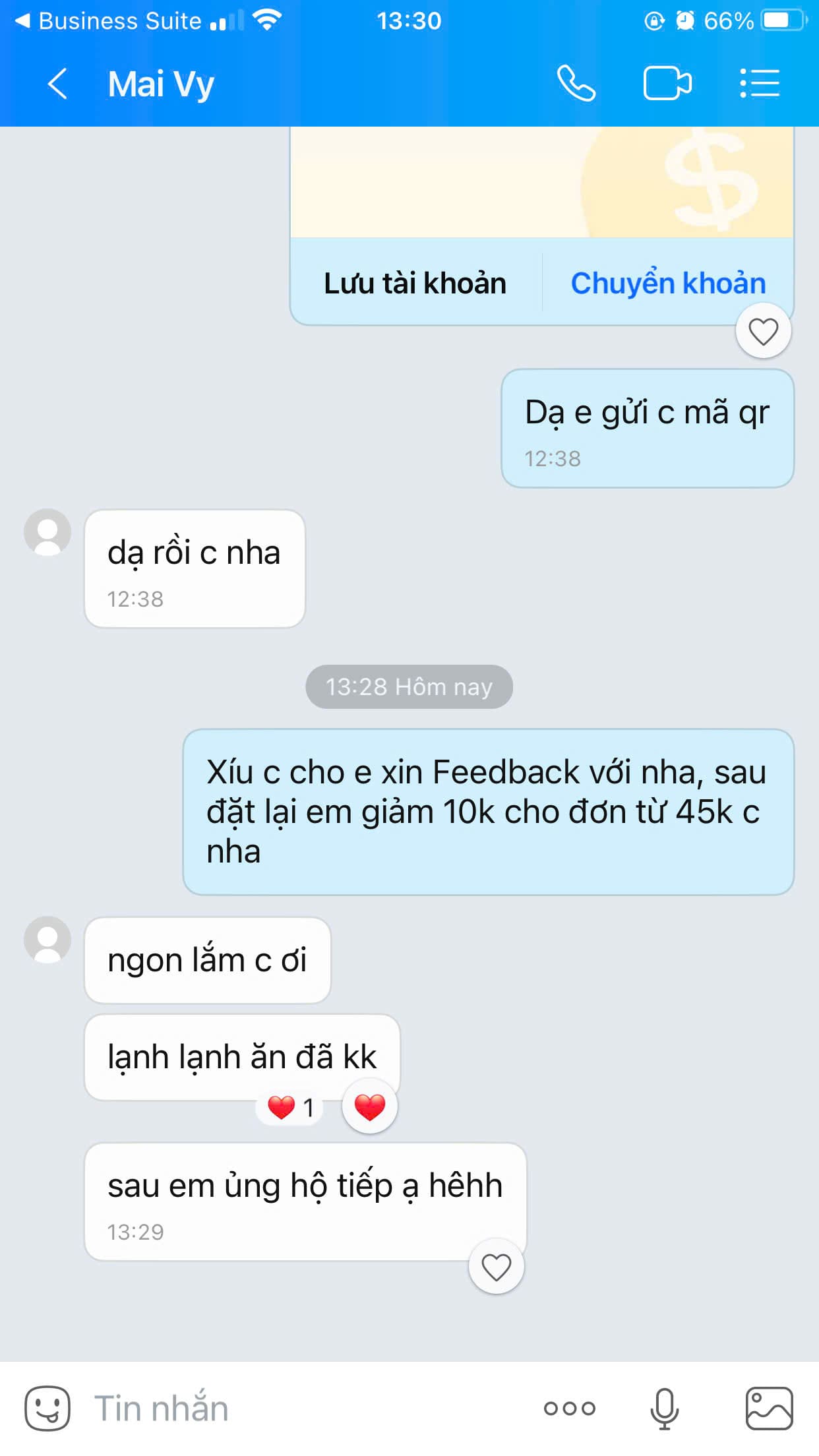Feedback từ Khách hàng Huế