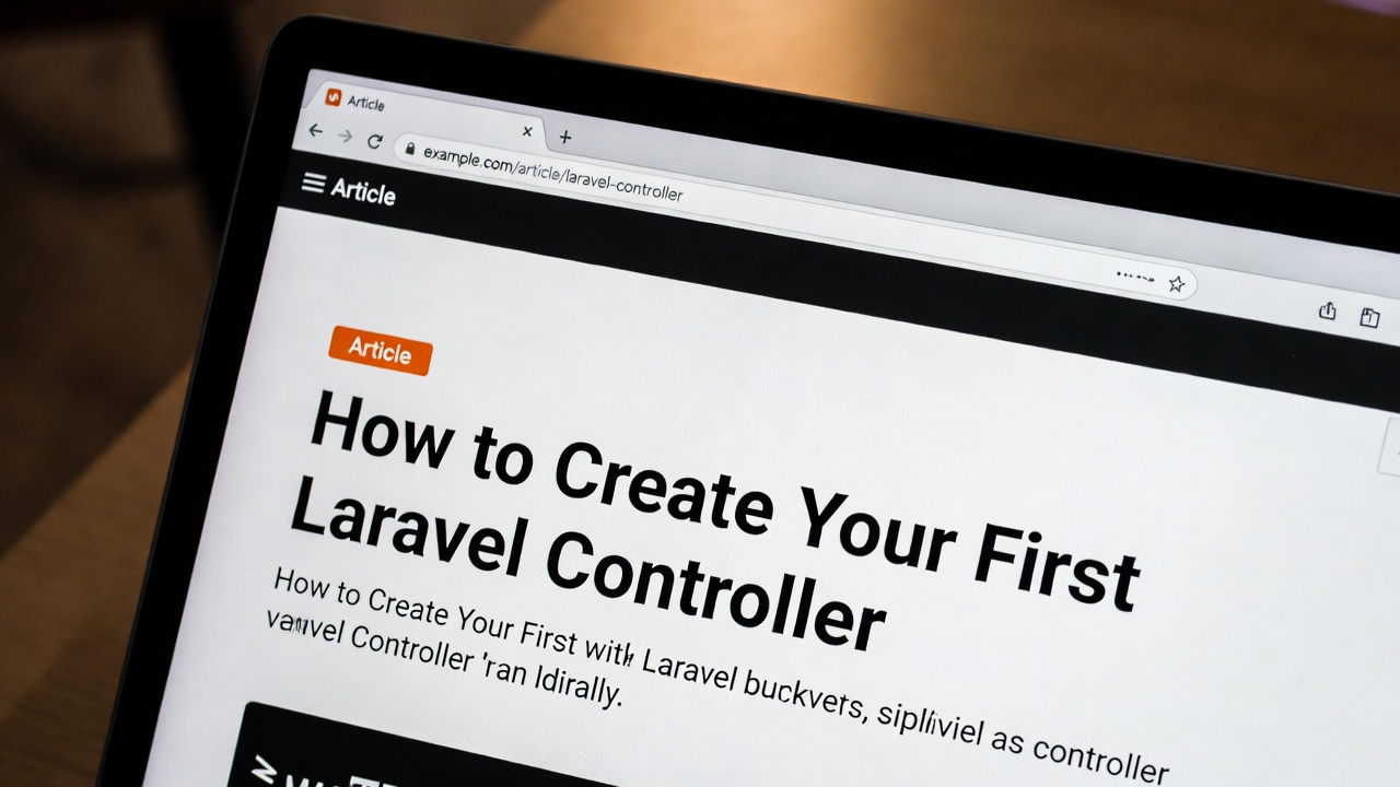 How to Create Your First Laravel Controller